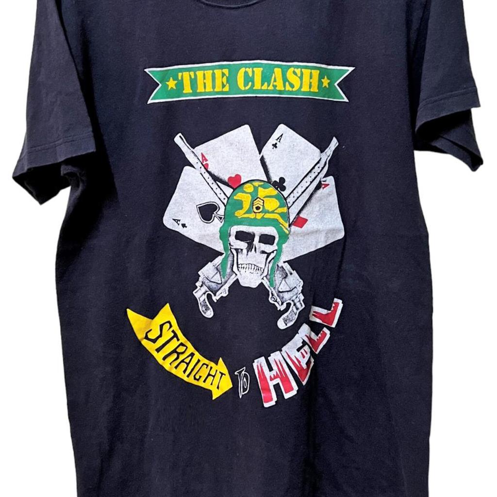 Vintage 80er THE CLASH City Rockers Punk Rock Tour Konzert Promo T-Shirt und Kinderhemd