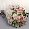 Rose Floral-themed, Eight-ribbed, Self-folding Umbrella Is Suitable for Everyday Outdoor Use and Is An Ideal Gift for Friends and Family, As