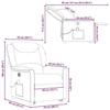 VidaXL Electric Massage Recliner Light Grey Fabric 3303224