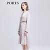 PORTS Women's Silk Blend Belted Shirt Dress LD8D075PPT014