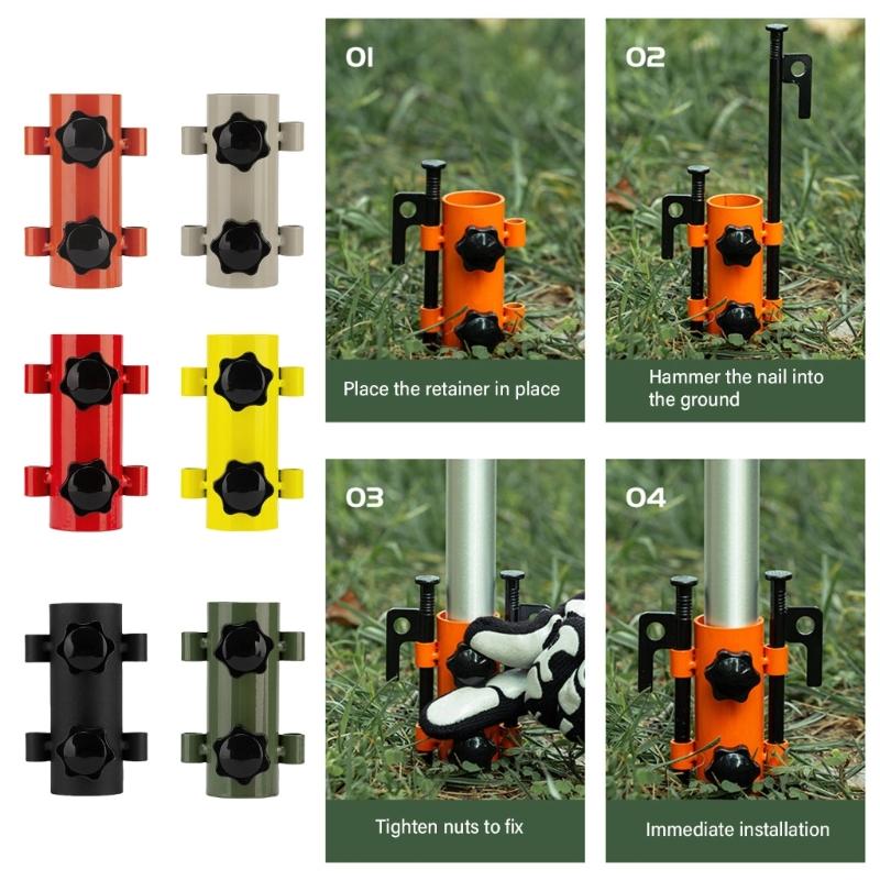 Canopies Rod Fixed Tube Adjustable Tent Canopies Holder Camping Awnings Rod Holder Windproof Canopies Rod Fixed Tube Stand