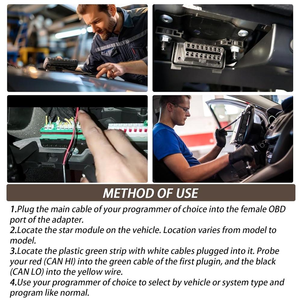 OBD Programming Cable Adapter For Chrysler Dodge Jeep 2018+