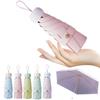 Folding Sun UV Cute Small Folding Suitable for Sunny and Rainy Complete Sun Perfect for Adults and Easy To Comes with Storage Pouch Umbrella,
