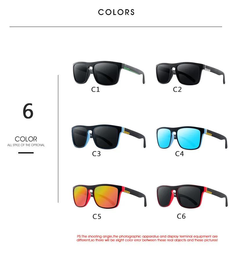 Fashion Classic Polarized Brand Design Sunglasses Men Women Driving Fishing Square Frame Sun Glasses Male Goggle UV400 Eyewear