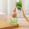 1 Stück Bunte mattierte Glasflasche Behälter 11 ml Leere Auto-Parfümflasche Aromatherapie-Flasche Auto-Anhänger Dekoration