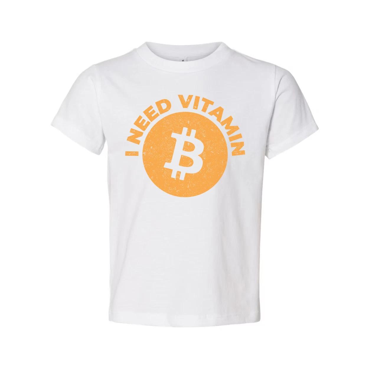 I Need Vitamin Bitcoin Graphic Tee for Crypto Enthusiasts Unisex Short Sleeve Co L