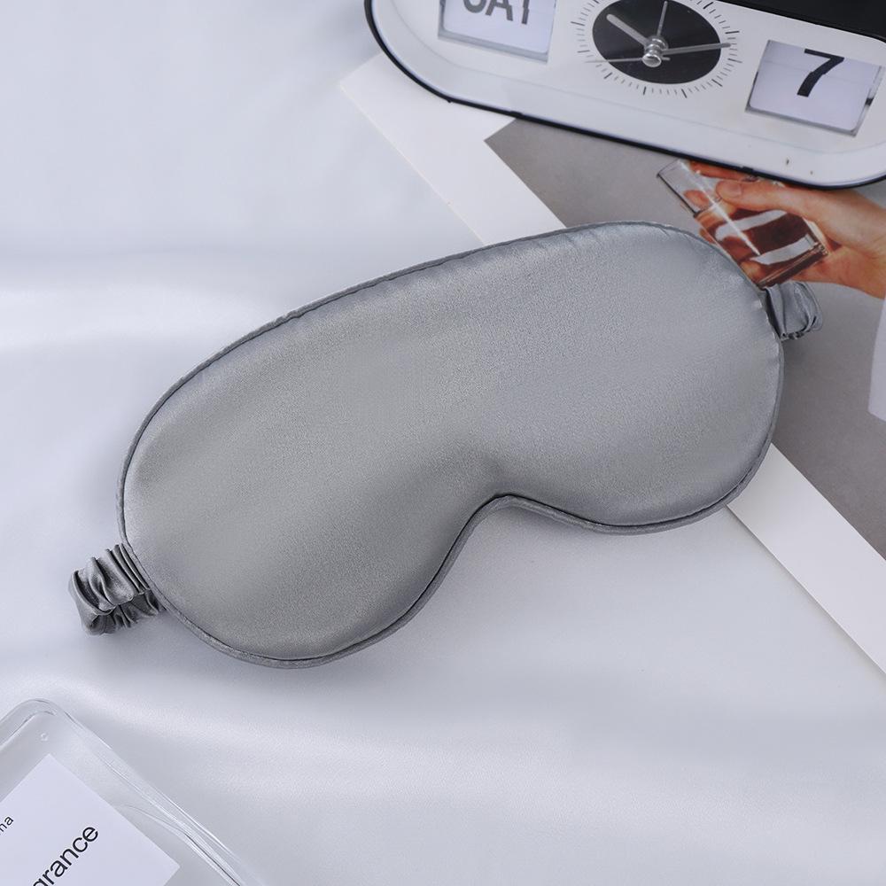 Double-Sided Mulberry Silk Eye Mask with Custom Logo - Light Blocking, Ideal for Travel
