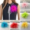 Unisex Brosche Faux Straußenfeder Weiche Anti-rutsch Leichte Kleidungsstück Hut Tasche Dekoration Hochzeit Party Prom Kleidung Pin