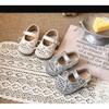 Baby Girl Sandals Toddlers 1-3 Years Soft Sole Non-Slip Princess Style With Bow Strap Footwear
