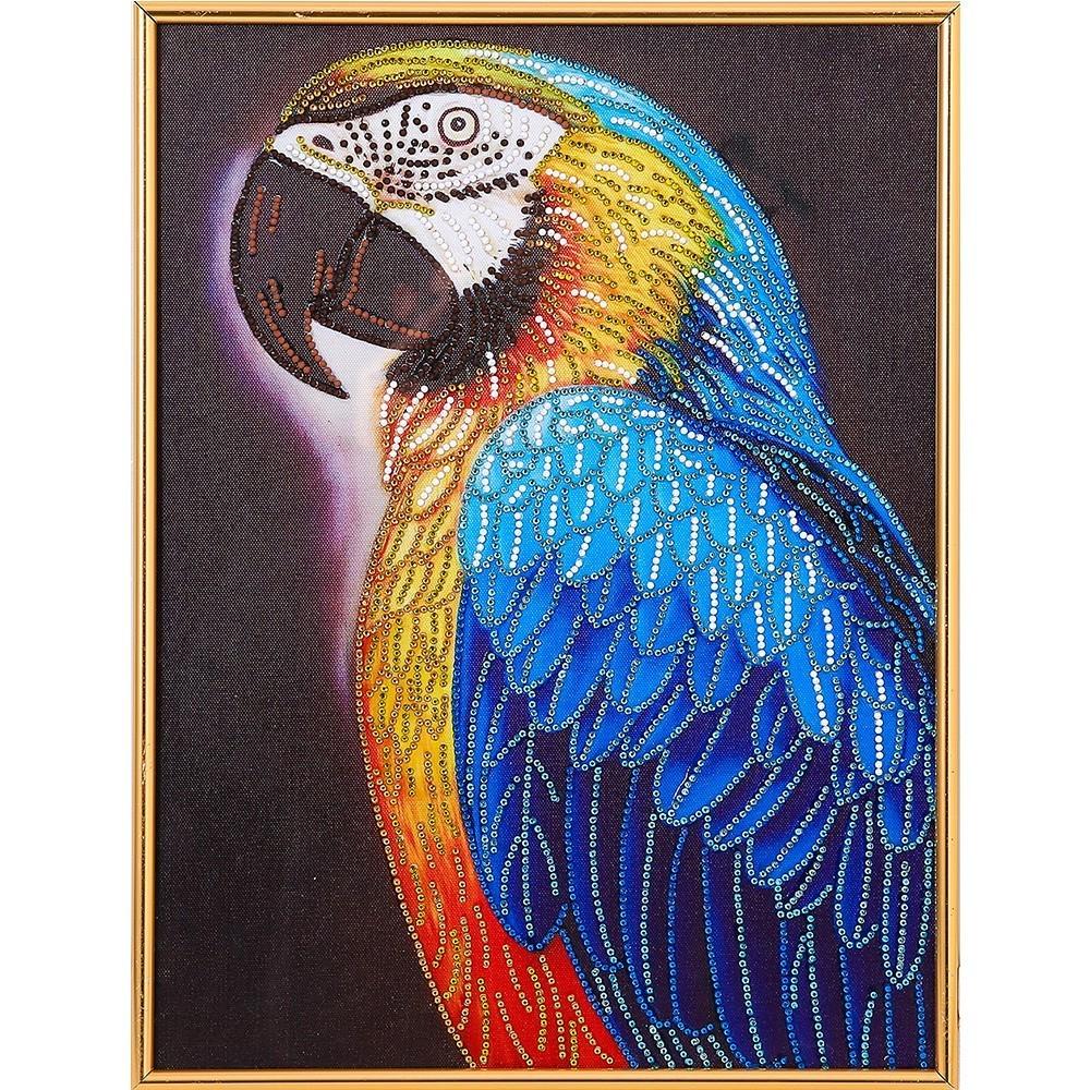 Huacan 5D DIY Diamond Painting Special Shaped Parrot Bird Diamond Embroidery Animal