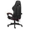 Gaming Chair in Black and Burgundy Artificial Leather