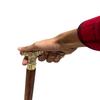 Handmade Brass Handle Wooden Walking Stick Cane