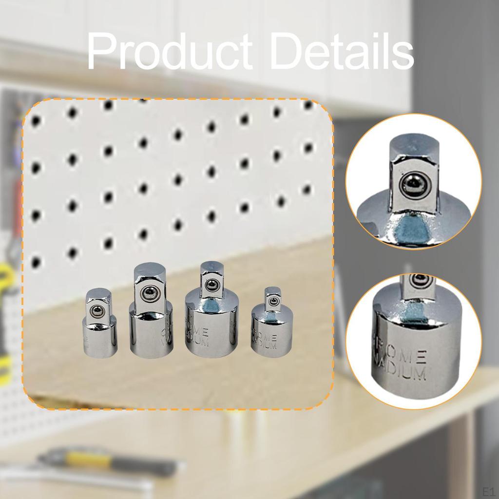 4 szt. Adaptery nasadek Głowica konwersyjna Garaż do konwersji wkrętarki udarowej/kluczy zapadkowych Zapadka
