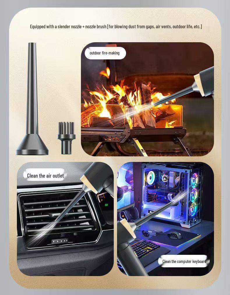 Dual-Use Wireless Mini Car & Home Vacuum Cleaner with Suction and Blowing Functions