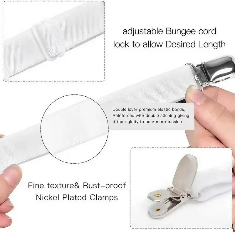 Adjustable Elastic Sheet Straps Heavy-Duty Sheet Holders And Shoulder Straps