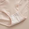 Plus Size Women Simple Pure Color Cotton Comfortable Skin Friendly Anti Bacterial High Waist Briefs