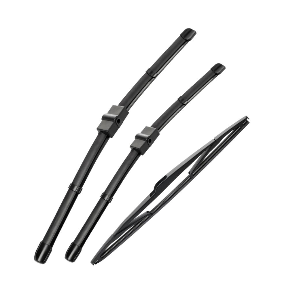 For Ford Focus 2 Hatch 2005-2011 2006 2007 2008 Wiper Front & Rear Wiper Blades Windshield Windscreen Window Brushes 26"+17"+14
