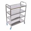 Utility Cart with Casters Commercial Grade for Hot-Pot Dining Environments