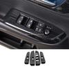 For Toyota Highlander 2015- Car Carbon Fiber Color Interior Decoration Cover window lift swtich gear shift panle Accessories