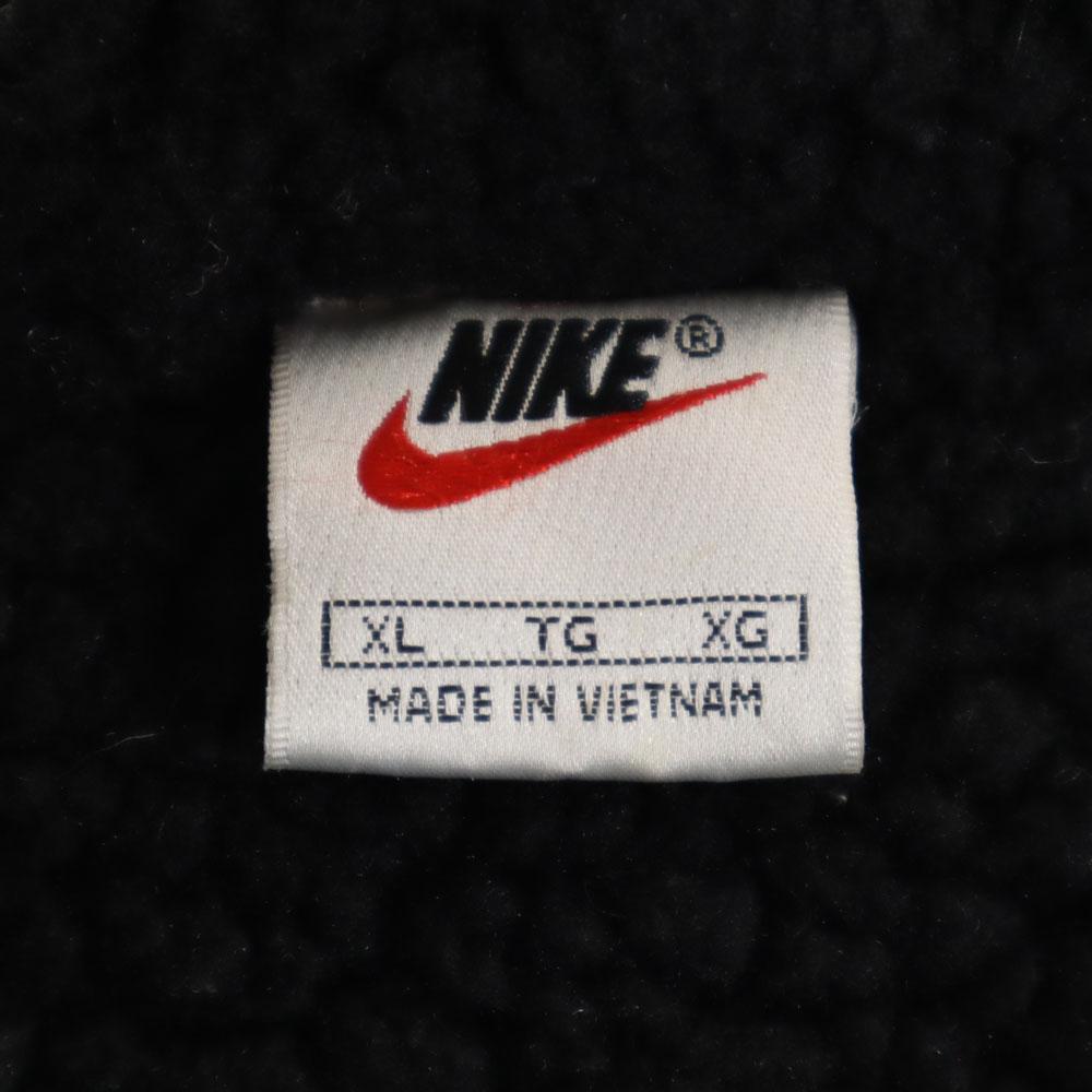 NIKE 90s 00s White Tag Old Back logo Batting coat XL black Back bore Men's Used