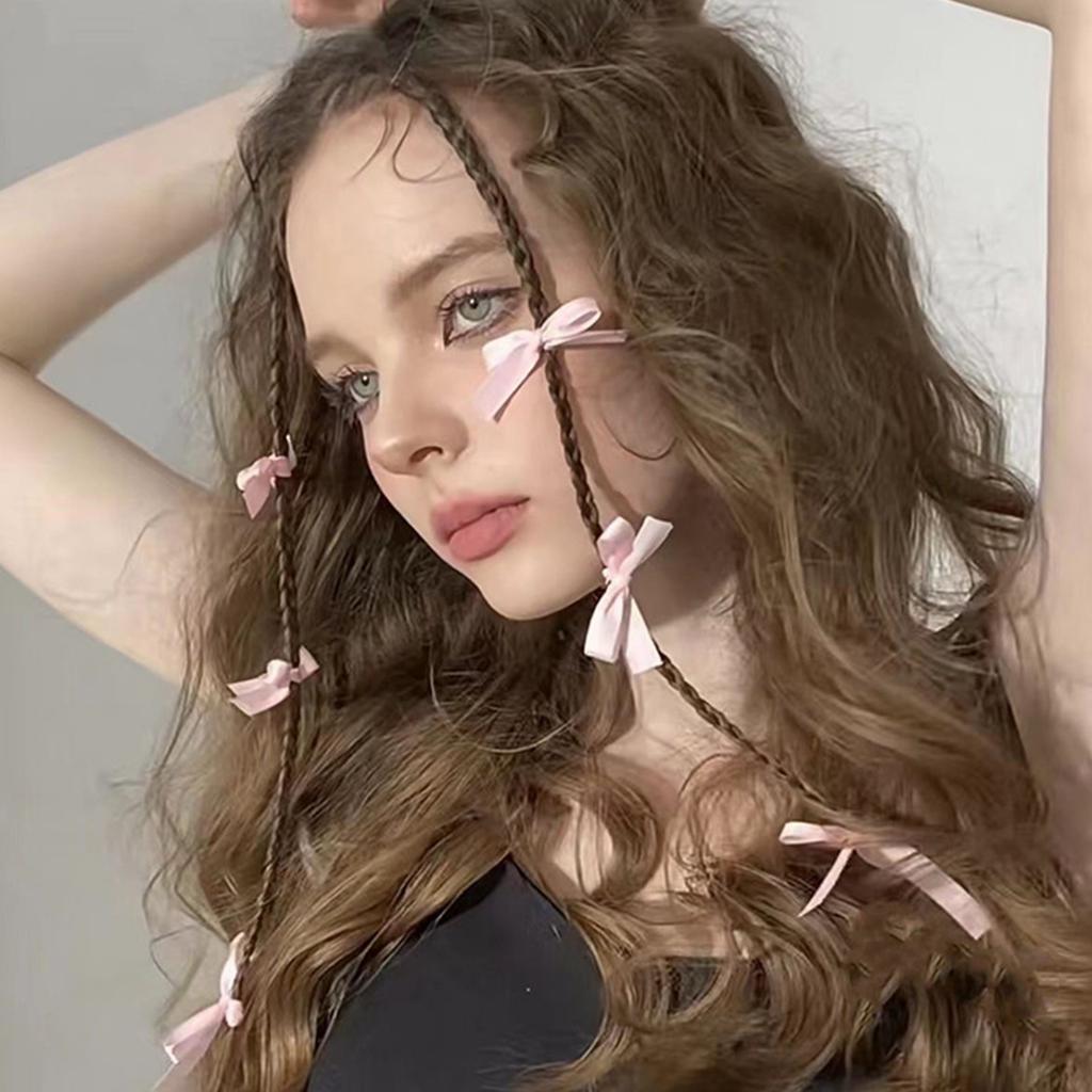 2Pcs Bow Hair Clips Ribbon Hair Bow Hair Bows for Womens Mini Bow Hair Clip Vintage Hair Bows Hair Barrette