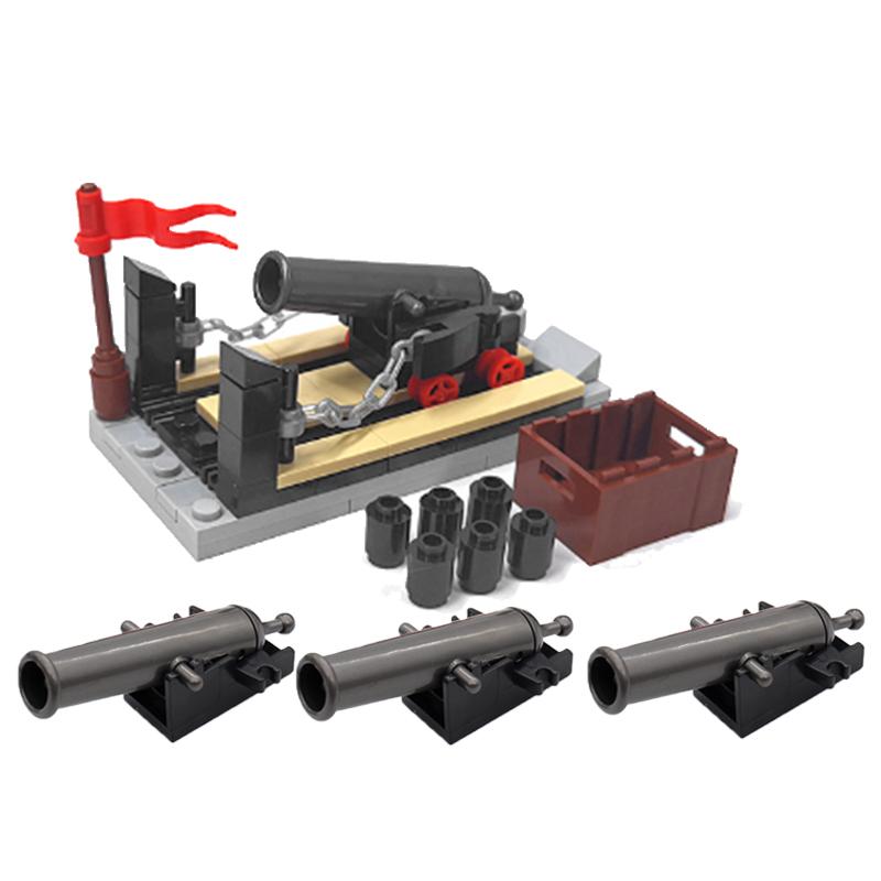 WW2 Military Outpost Scene MOC Building Block Set Soldier Lookout Drone Cannon Car Base Scale Model Kit Weapon Gun Launcher Toy Gift Present K057