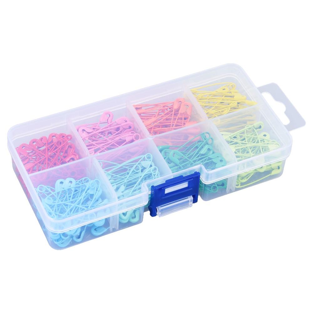 240Pcs Boxed Decorative Pins 8 Colors Fastener Pins Durable Tag Pins  Decoration