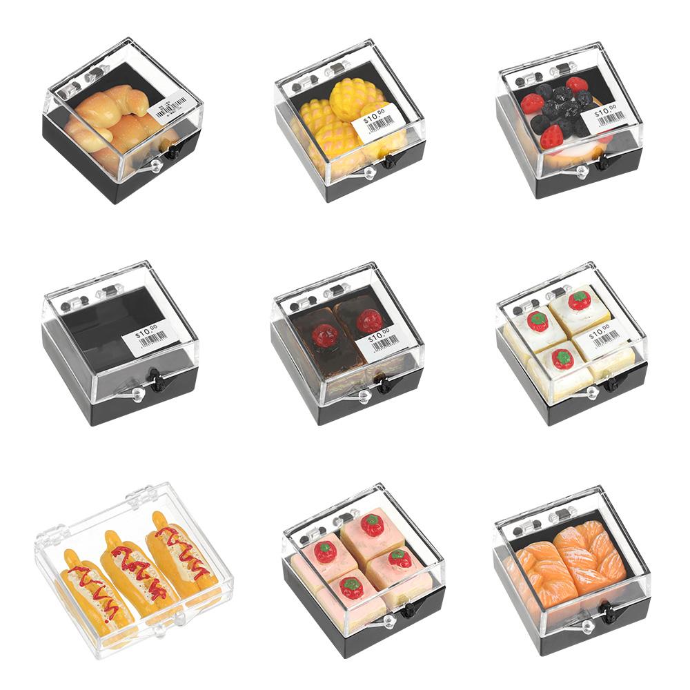 Scale Scene Model Photo Props Simulation Food Doll Accessories Dollhouse Cake Miniature Boxed Bread