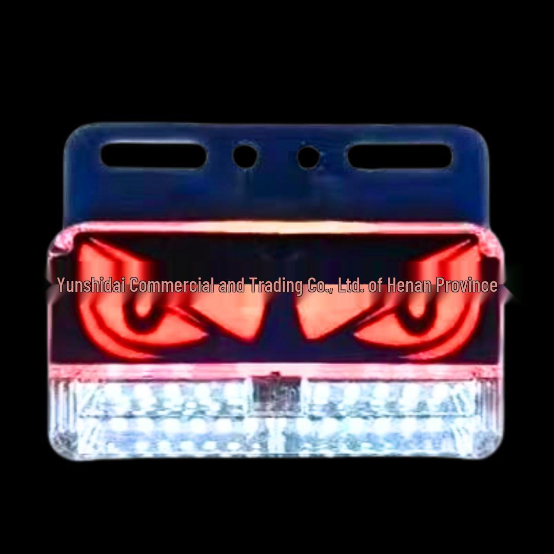 24V Truck LED Side Marker Light - Devil s Eye Style, Super Bright Ground Illumination, Waist & Reversing Turn Signal