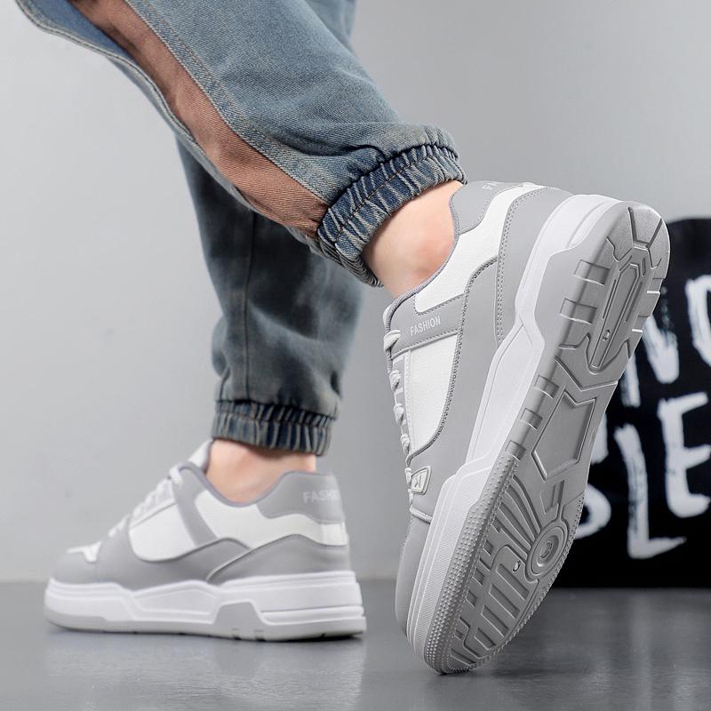 New Men's Classic Four Seasons Fashion Low Top Thick Sole Skateboarding Shoes Comfortable Soft Sole Basketball  Sneakers