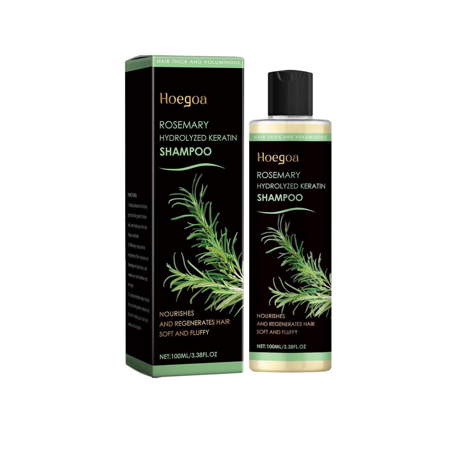 Rosemary Hair Shampoo Hair Regrowth Hair Strengthens Shampoo Deep Nourishing Repair Split Ends Hair Soothing Scalp Anti Dandruff 100ml boxed