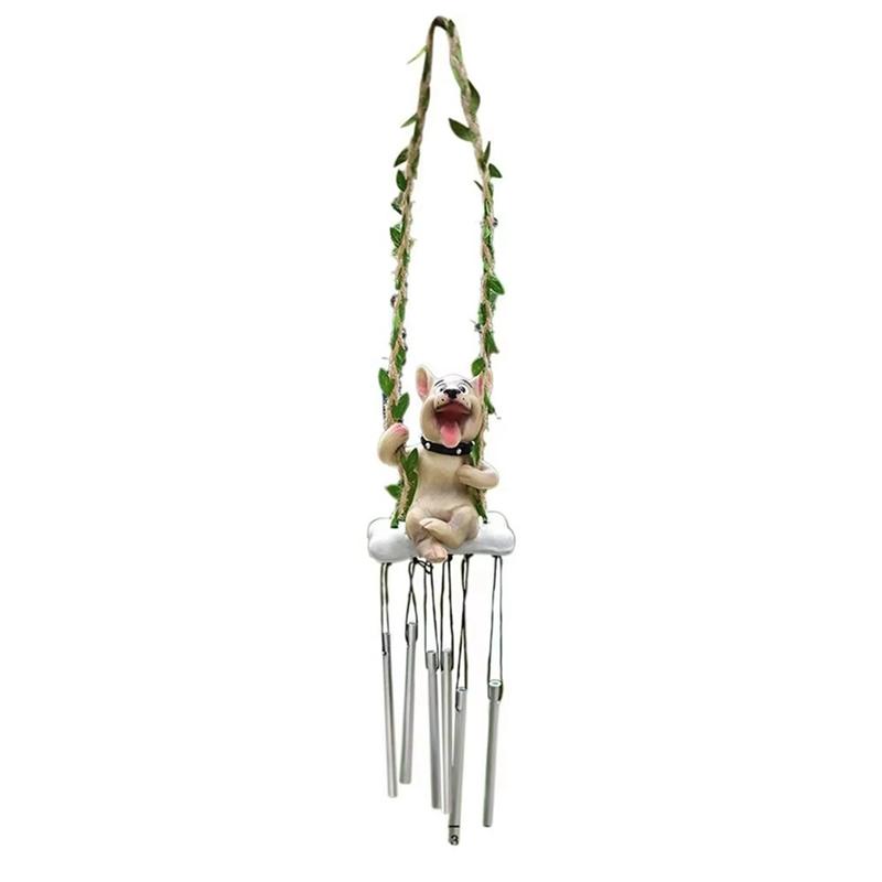 Cute Animal Wind Chimes Cartoon Animal Pendants Decorative Swing Garden Crafts Ornaments