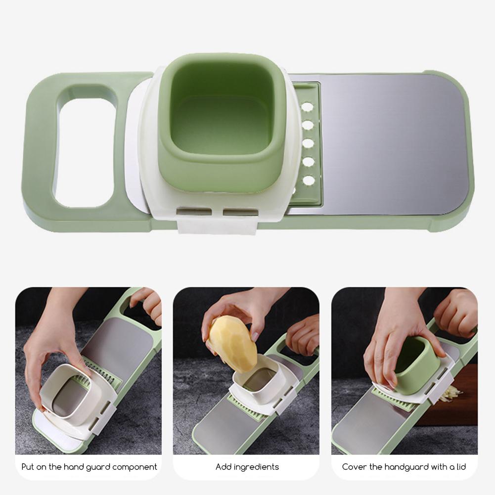 5 In 1 Stainless Steel Vegetable Cutter Carrots Fruit Peeler Slicers Kitchen Tool Multi-Function Food Salad Shredders Cooking
