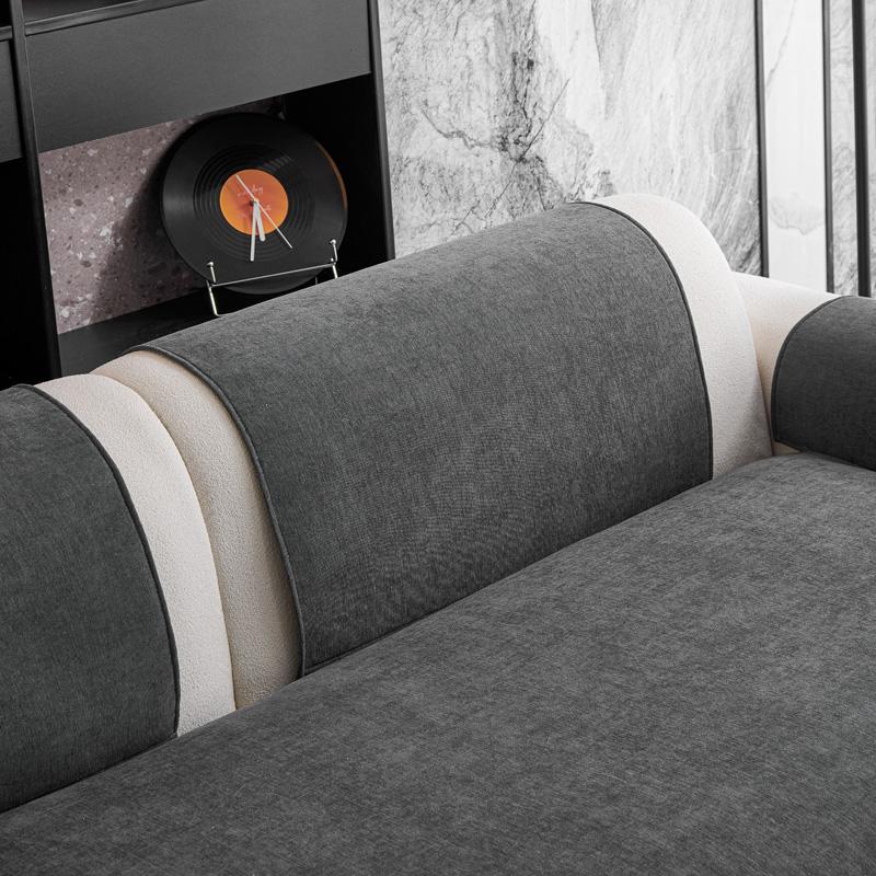 Chenille Sofa Mat Four Season Universal Solid Color Chaise Longue Couch Cushion Cover L Shape Sofa Slipcover Living Room Home