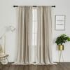 Cotton And Linen Bohemian Curtains Fringed Bedroom Living Room Half Blackout Farmhouse Short Curtains Half Curtains