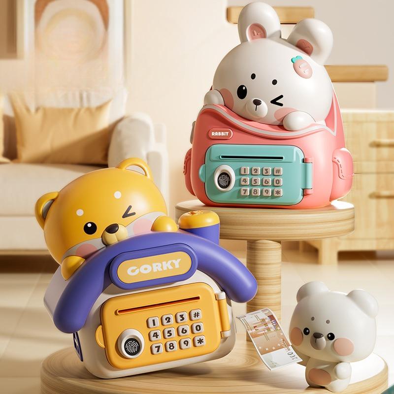 Kawaii Children Creative Mini Size Savings Bank Animals Storage Piggy Bank for Kids Storage Box Toys Christmas Birthday Gifts