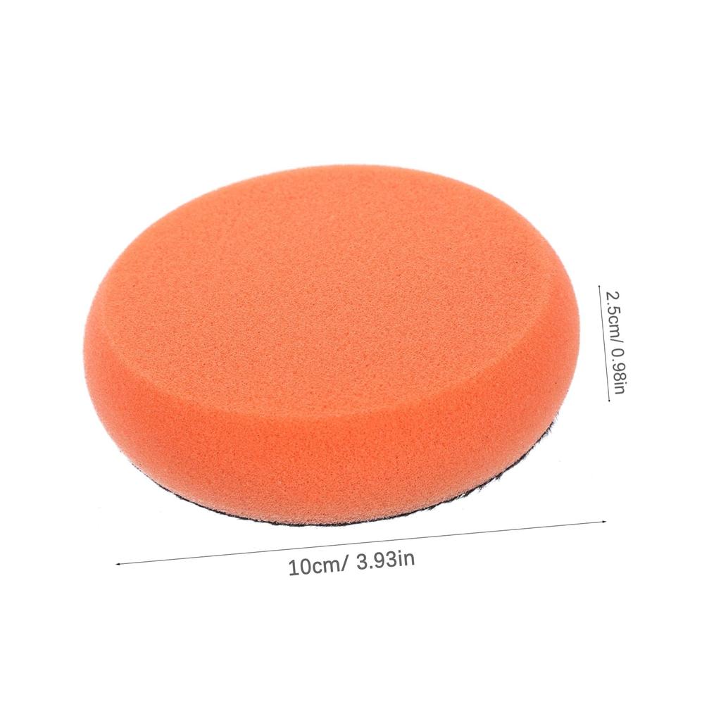 4 Inch Car Wax Applicator Pads Set with Red Handle Soft Sponge Applicators Foam Wax Pad for Polishing and Cleaning Cars