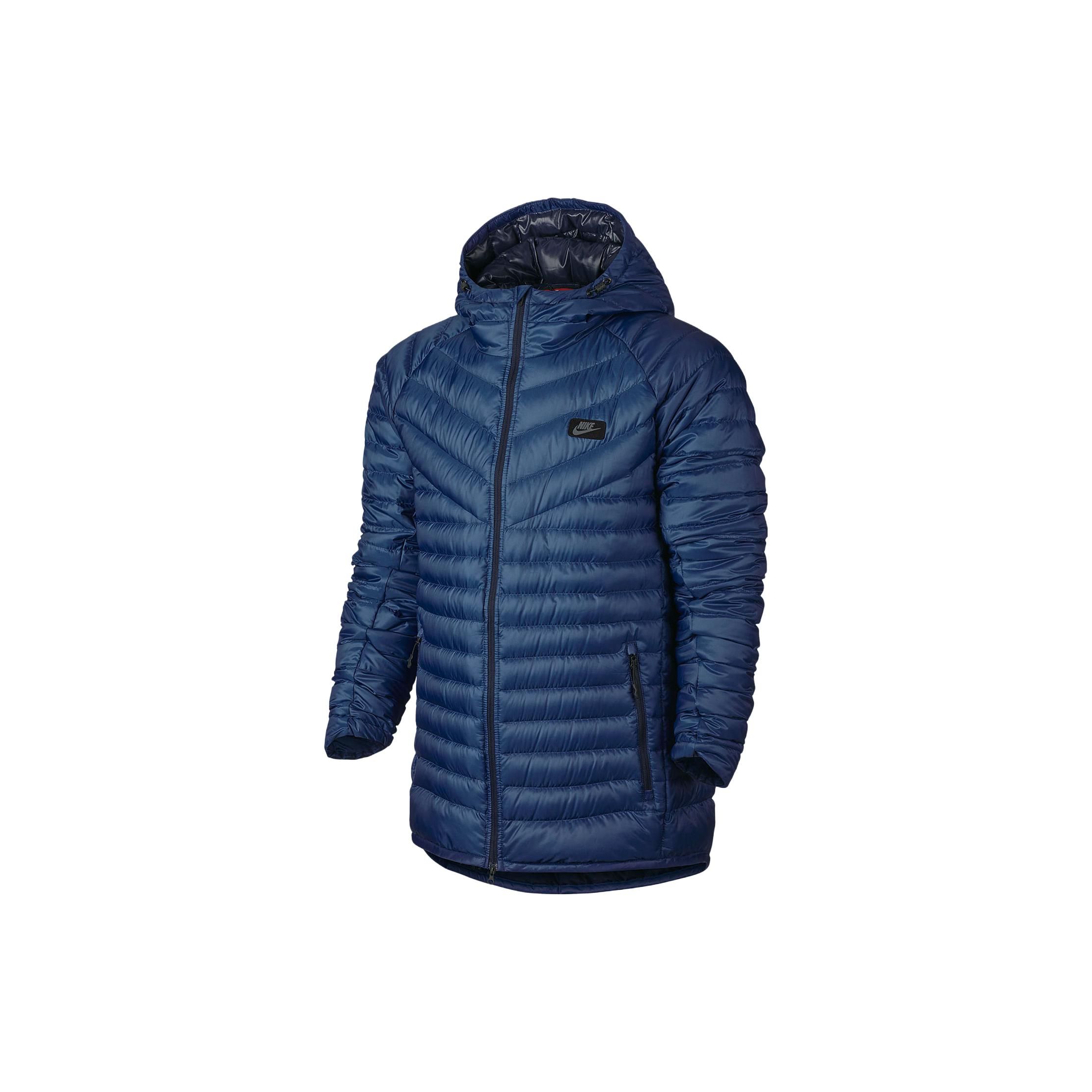 Nike Sportswear Down Fill Guild Hooded Jacket Blue 822861-423 M