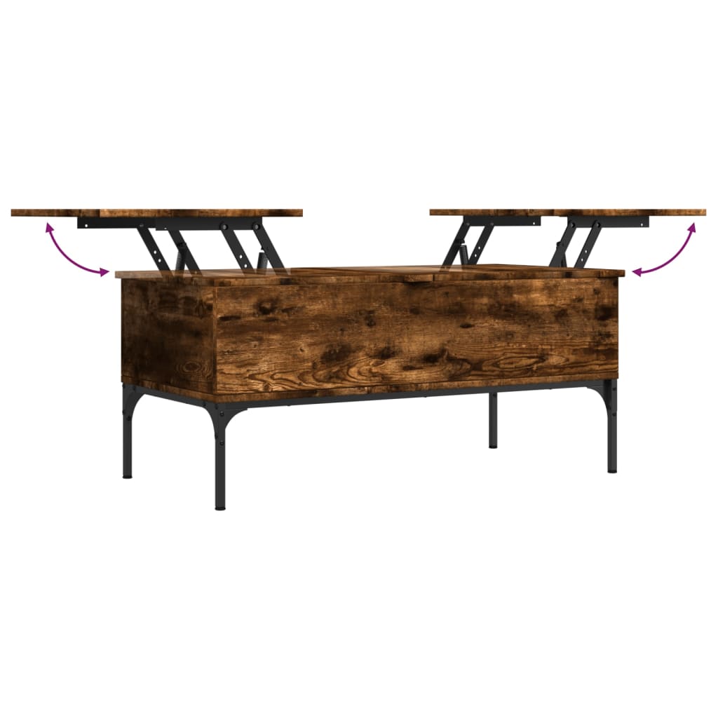  Coffee Table, Smoked Oak, 100x50x45 Cm