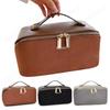 Women Suede Makeup Bag Cosmetic Bag Large Capacity Waterproof Makeup Pouch Dual Zipper Makeup Organizer Bag Makeup Storage Bag