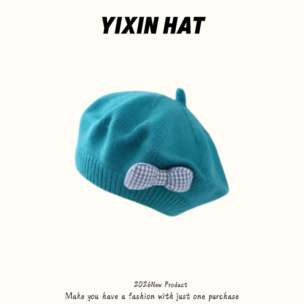 Infant Spring & Autumn Wool Beret - Cute Flower Knit Hat for Boys & Girls