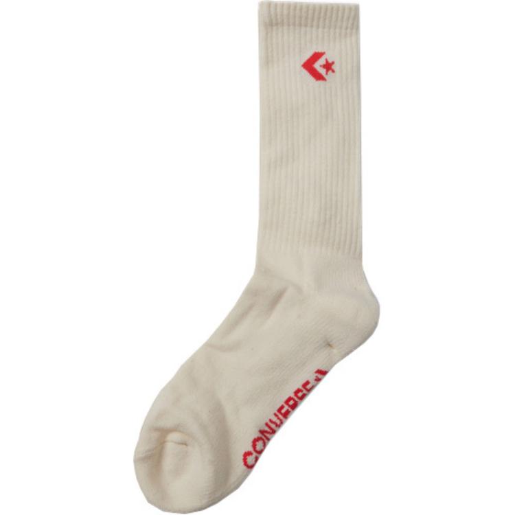 Converse Crew Socks Unisex 1 Pack Light Beige 10027163-A02 L
