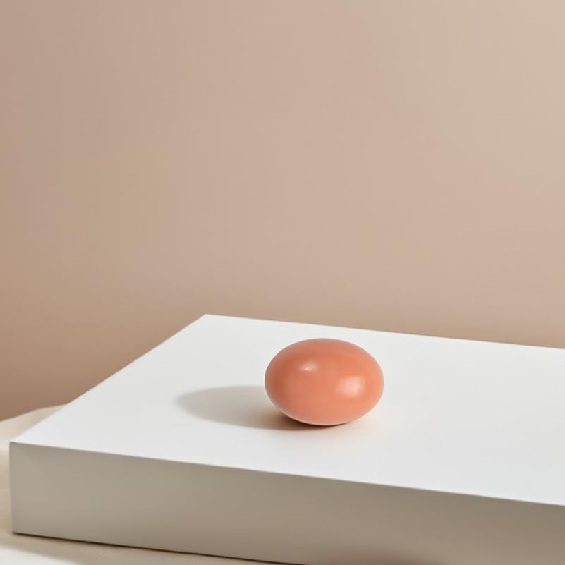 UPKOCH Dummy Eggs, Set of 9 Wooden Eggs for Easter, Tole Painting, DIY Crafts, Egg-Laying, Nesting, Practice, Pretend Play, Kitchen, Food Storage,