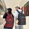 Schoolbag new junior high school schoolbag women's printed backpack large capacity leisure light travel backpack schoolbag couple