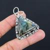 Sisters Day Sale Natural Labradorite Sterling Silver Bezel Wife Pendant Jewelry