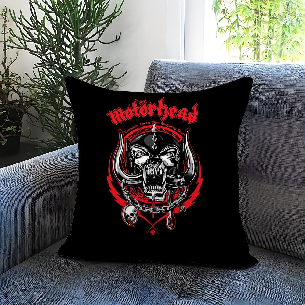 Poszewka na poduszkę Rock Band Motörhead Wygodna Dwustronna Poszewka na Poduszkę Idealna do Samochodu Sofy Sypialni i Nie Tylko