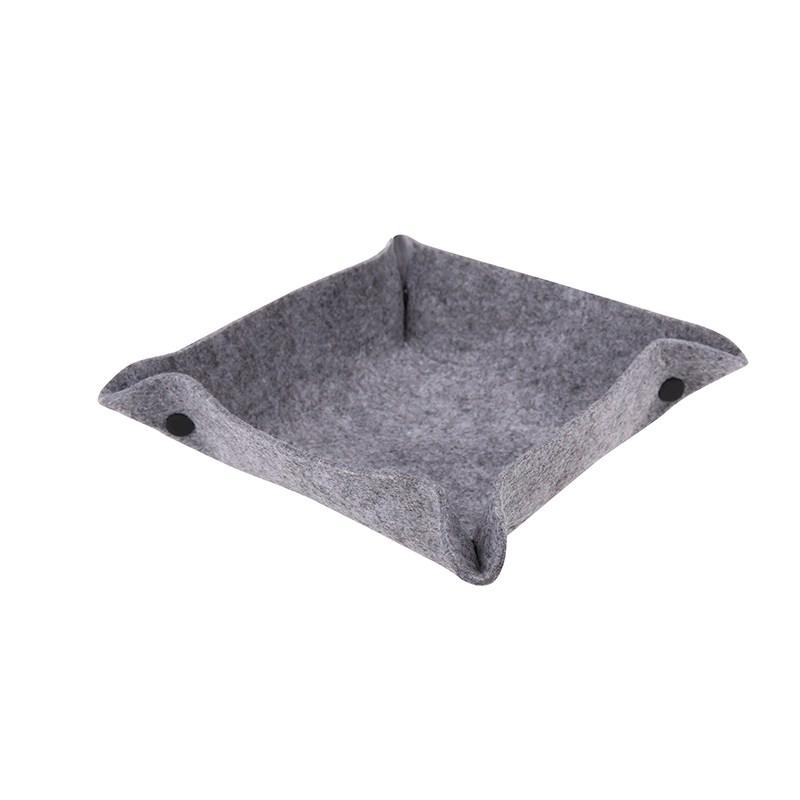 Felt Organizer Box Set Stationery Desk Organizer Supplies Desktop Bag Set for Student Desk Accessories 1P Random Color Wholesale