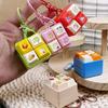 Keys Button Finger Keyboard Caps Cartoon Four-square Keychain Relaxing Clicker Toy