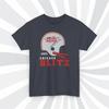 Chicago Blitz 1983 USFL Vintage Football Navy Heather T Shirt - Bears