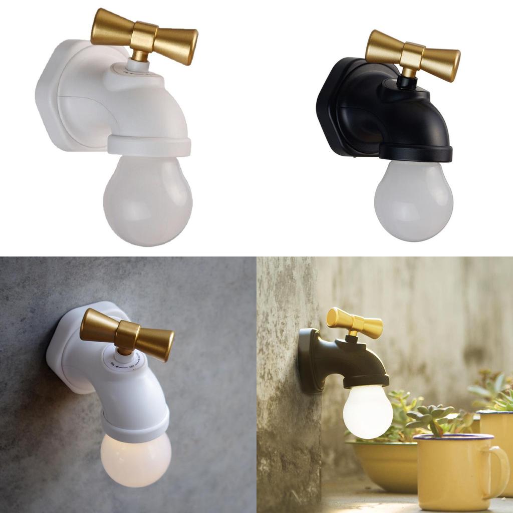 Novel Weird Controlled Faucet Night Light Smart Bedside Bulb Supplies Vintage